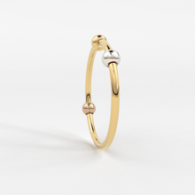Load image into Gallery viewer, Playful Bead Stacking Ring / 14k Gold Spinning Ring / Anxiety Ring / Dainty Gold Ring / Thin Stacking Ring / Tiny Gold Ring / Abacus Ring - Jalvi & Co.