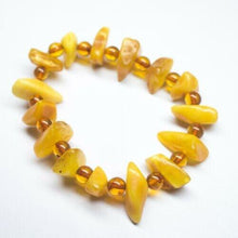 Load image into Gallery viewer, Poland Amber Smooth Round Tumble Nugget Stretchable Bracelet 7" Beads 6mm 18mm - Jalvi & Co.