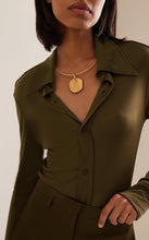 Load image into Gallery viewer, Puff Medal 14k Solid Gold Hollow Charm Pendant / 18k Solid Gold Pendant / Puff Fluid Textured Scrached Pendant - Jalvi & Co.