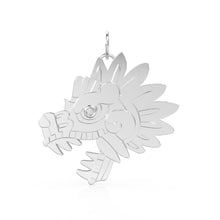 Load image into Gallery viewer, Quetzalcoatl Mayan 14k Gold Charm / 18k Solid Gold Aztec Pendant / Round Cut Diamond Charm / Handmade Solid Gold Charm / Mexican Jewelry - Jalvi & Co.