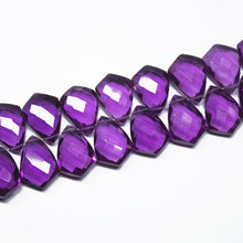 Load image into Gallery viewer, Rhodolite Quartz Faceted Kite Shape Faceted Pear Drop Briolette Beads 4pc 14x10mm - Jalvi &amp; Co.