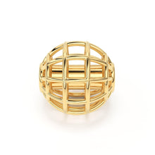 Load image into Gallery viewer, Round Designer Solid Gold 14k 18k Handmade Gold Spacer Bead Jewelry Making Supply 5mm - Jalvi & Co.