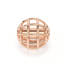 Load image into Gallery viewer, Round Designer Solid Gold 14k 18k Handmade Gold Spacer Bead Jewelry Making Supply 5mm - Jalvi & Co.