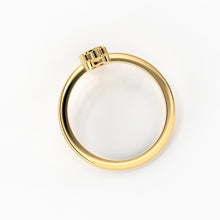 Load image into Gallery viewer, Round Diamond Engagement Ring / Bezel Set Ring / 0.25 carat Diamond Ring / Cluster Diamond Ring / Flower 14k & 18k Solid Gold Ring/ Wedding - Jalvi & Co.
