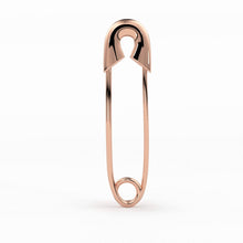 Load image into Gallery viewer, Safety Pin Earring / 30mm Gold Earrings / Minimalist Beauty Earring / Statement Earrings / Rose Gold Earrings / Gift for Her - Jalvi & Co.