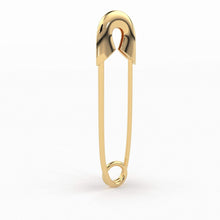 Load image into Gallery viewer, Safety Pin Earring / 30mm Gold Earrings / Minimalist Beauty Earring / Statement Earrings / Rose Gold Earrings / Gift for Her - Jalvi & Co.