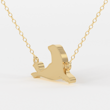 Load image into Gallery viewer, Seal Necklace / 14k Gold Seal Necklace / Marine Life Gold Necklaces / Aquatic Necklace / Minimalist Seal Necklace / Dainty Seal Animal Necklace - Jalvi & Co.