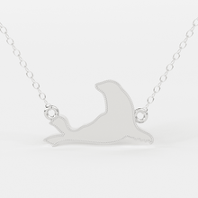 Load image into Gallery viewer, Seal Necklace / 14k Gold Seal Necklace / Marine Life Gold Necklaces / Aquatic Necklace / Minimalist Seal Necklace / Dainty Seal Animal Necklace - Jalvi & Co.