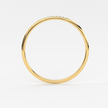 Load image into Gallery viewer, Simple Diamond Ring, Wedding Engagement Ring Diamond Eternity Minimalist 14k Solid Yellow Gold Micro Pave Wedding,Rose Gold Ultra Thin Band - Jalvi & Co.