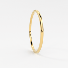 Load image into Gallery viewer, Simple Diamond Ring, Wedding Engagement Ring Diamond Eternity Minimalist 14k Solid Yellow Gold Micro Pave Wedding,Rose Gold Ultra Thin Band - Jalvi & Co.