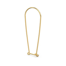 Load image into Gallery viewer, Solid Gold 14k 18k Dangle 21 gauge 14mm Earwire Gold Findings - Jalvi & Co.