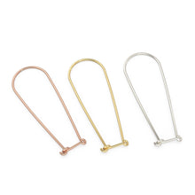 Load image into Gallery viewer, Solid Gold 14k 18k Dangle 21 gauge 14mm Earwire Gold Findings - Jalvi & Co.
