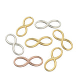 Solid Gold 14k 18k Infinity Charm, Infinity Connector, Gold Charm, 20x8x2mm Small Infinity Charm, Infinity Link