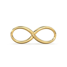 Load image into Gallery viewer, Solid Gold 14k 18k Infinity Charm, Infinity Connector, Gold Charm, 20x8x2mm Small Infinity Charm, Infinity Link - Jalvi &amp; Co.