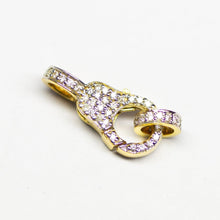 Load image into Gallery viewer, Solid Gold Clasp 18k Handmade Diamond Lobster Claw Clasp with Ring 17mm x 7mm - Jalvi &amp; Co.