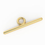 Solid Gold Toggle Clasp Bar / 14k 18k Solid Gold Finding / Gold Jewellery Supply / Sale