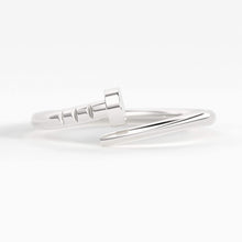 Load image into Gallery viewer, Spiral Nail Ring / 14k Gold Spiral Nail Screw Minimalist Ring / Open Nail Ring / Promise Best Friends Ring / Construction Rose Gold Ring - Jalvi & Co.