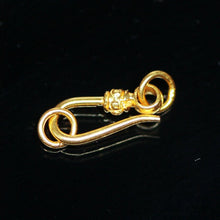 Load image into Gallery viewer, Tribal Hook 18k Solid Gold Clasp Handmade Old Fashioned 11mm x 5mm - Jalvi &amp; Co.