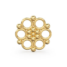 Load image into Gallery viewer, Tribal Style Handmade Solid Gold Bead Spacer Jewelry Making Supplies Finding 13mm - Jalvi & Co.