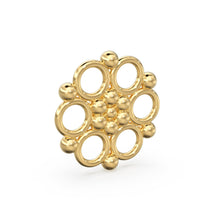 Load image into Gallery viewer, Tribal Style Handmade Solid Gold Bead Spacer Jewelry Making Supplies Finding 13mm - Jalvi & Co.