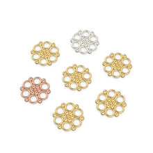 Load image into Gallery viewer, Tribal Style Handmade Solid Gold Bead Spacer Jewelry Making Supplies Finding 13mm - Jalvi & Co.