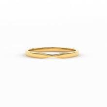 Load image into Gallery viewer, Twisted Gold Wedding Band / 14K Solid Gold Wedding Band / Yellow Gold Ring / Dainty Stacking Ring / Simple Delicate Ring / Thin wedding band - Jalvi & Co.