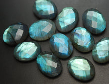 Load image into Gallery viewer, Undrilled 10 Beads,Labradorite Faceted Oval Shape, 15X20mm - Jalvi &amp; Co.