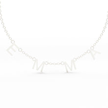 Load image into Gallery viewer, VOTE Necklace / Letter Necklace / Name Initial Necklace / Personalized Name Jewelry / Spaced Letter Necklace / Monogram Necklace / Gift - Jalvi & Co.