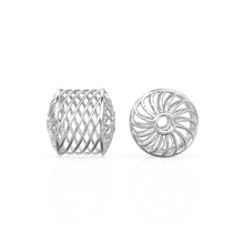 Load image into Gallery viewer, Spiral Barrel 18k Solid Gold Bead Designer Spacer Finding 6mm 8mm 10mm - Jalvi &amp; Co. 