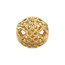 Load image into Gallery viewer, Tribal Round Solid Gold Old Fashioned Beads Designer Spacer Finding 6mm 8mm 10mm - Jalvi &amp; Co. 