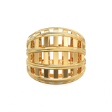 Oval Cage Mesh Solid Gold Spacer Beads Handmade Designer Finding 8mm 10mm