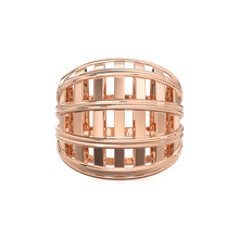 Load image into Gallery viewer, Oval Cage Mesh Solid Gold Spacer Beads Handmade Designer Finding 8mm 10mm