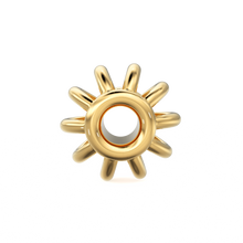 Load image into Gallery viewer, 18k Solid Yellow Gold Fancy Bali Spacer Findings Bead Single piece 4.2mm - Jalvi &amp; Co. 