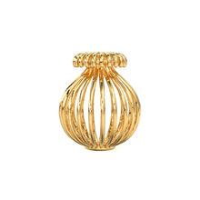 Load image into Gallery viewer, Wired Vase Solid Gold Spacer Beads - Handmade Wire Filigree Gold Finding 9mm 12mm