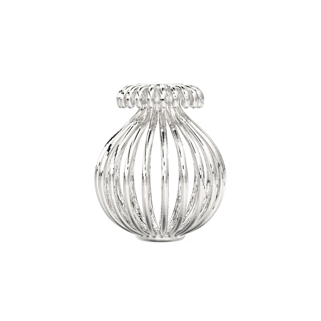 Wired Vase Solid Gold Spacer Beads - Handmade Wire Filigree Gold Finding 9mm 12mm