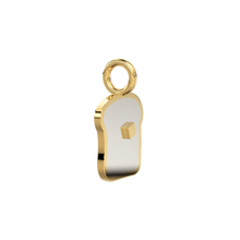 Load image into Gallery viewer, Unique Bread Butter Charm Pendant / Gold Pendant / Solid 14k Gold Pendant / Gold Jewelry