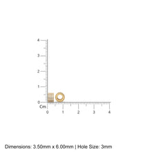 Load image into Gallery viewer, 14k 18k Solid Yellow Gold 6mm 3 Row Diamond Eternity Rondelle Wheel Bead - Jalvi &amp; Co. 