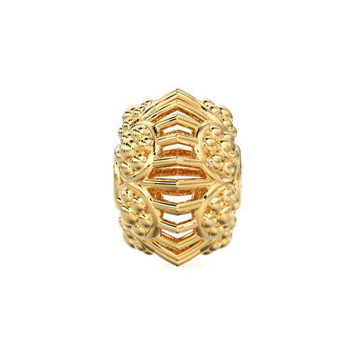 Designer Solid Gold Handmade Rondelle Spacer Gold Bead Finding 8mm 10mm