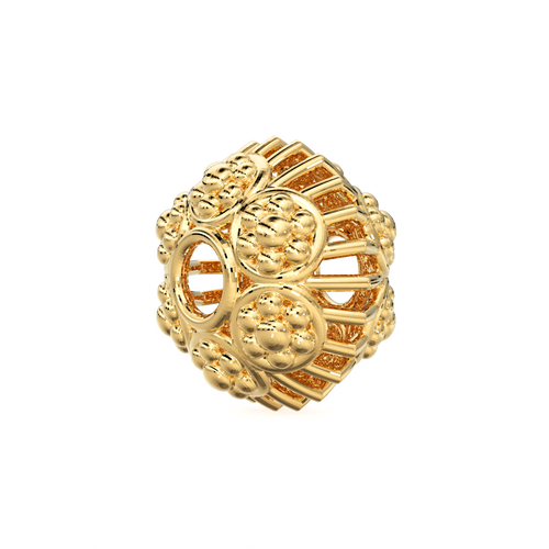 Designer Solid Gold Handmade Rondelle Spacer Gold Bead Finding 8mm 10mm