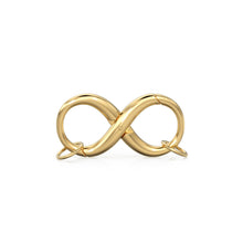 Load image into Gallery viewer, Infinity 18k Solid Gold Spring Clasp Handmade 20.50mm x 10.30mm