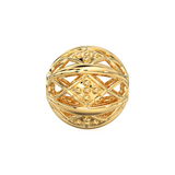 Designer Milgrain Solid Gold Handmade Round Spacer Gold Bead Finding 8mm 10mm