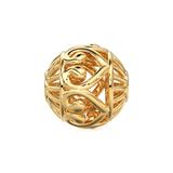 Designer Heart Solid Gold Handmade Round Spacer Gold Bead Finding 8mm 10mm