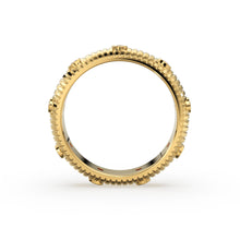 Load image into Gallery viewer, Bold Diamond Ring / 14k Bezel Diamond Ring / Thick Stacking Diamond Ring / Bold Diamond Ring / Promise Ring / Birthday Gift / Gold Ring