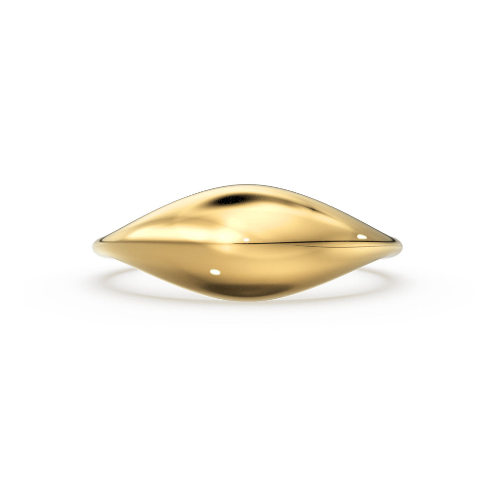 Gold Ring / 14k Gold Statement Ring / Bold Dome Graduating Ring for Women / Pinky Ring
