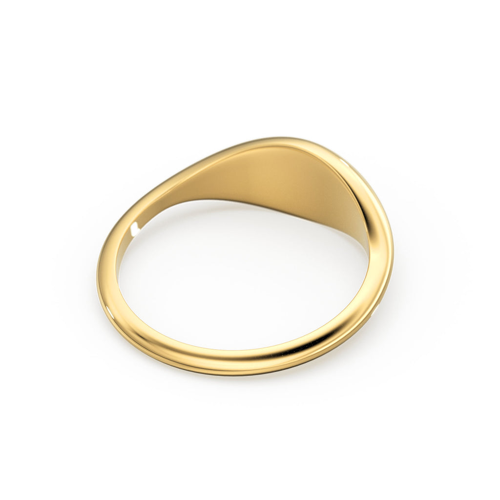 Gold Ring / 14k Gold Statement Ring / Bold Dome Graduating Ring for Women / Pinky Ring