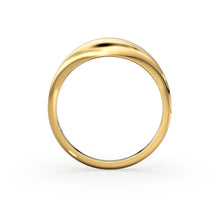 Load image into Gallery viewer, Gold Ring / 14k Gold Statement Ring / Bold Dome Graduating Ring for Women / Pinky Ring