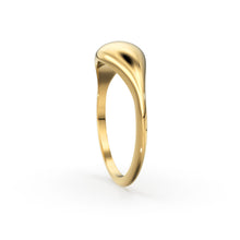 Load image into Gallery viewer, Gold Ring / 14k Gold Statement Ring / Bold Dome Graduating Ring for Women / Pinky Ring