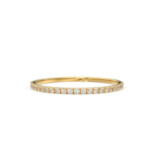 Load image into Gallery viewer, Diamond Eternity Band - Micro Pave Diamond Eternity Band Available as 14k Rose Gold, White Gold or Yellow Gold 1.35MM