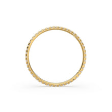 Load image into Gallery viewer, Diamond Eternity Band - Micro Pave Diamond Eternity Band Available as 14k Rose Gold, White Gold or Yellow Gold 1.35MM
