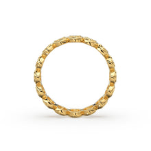 Load image into Gallery viewer, Diamond Eternity Ring / 14k Wedding Band for Her / Eternity Ring, Thick Diamond Band / Bezel Setting Eternity Band Rose Gold Ring for Wife